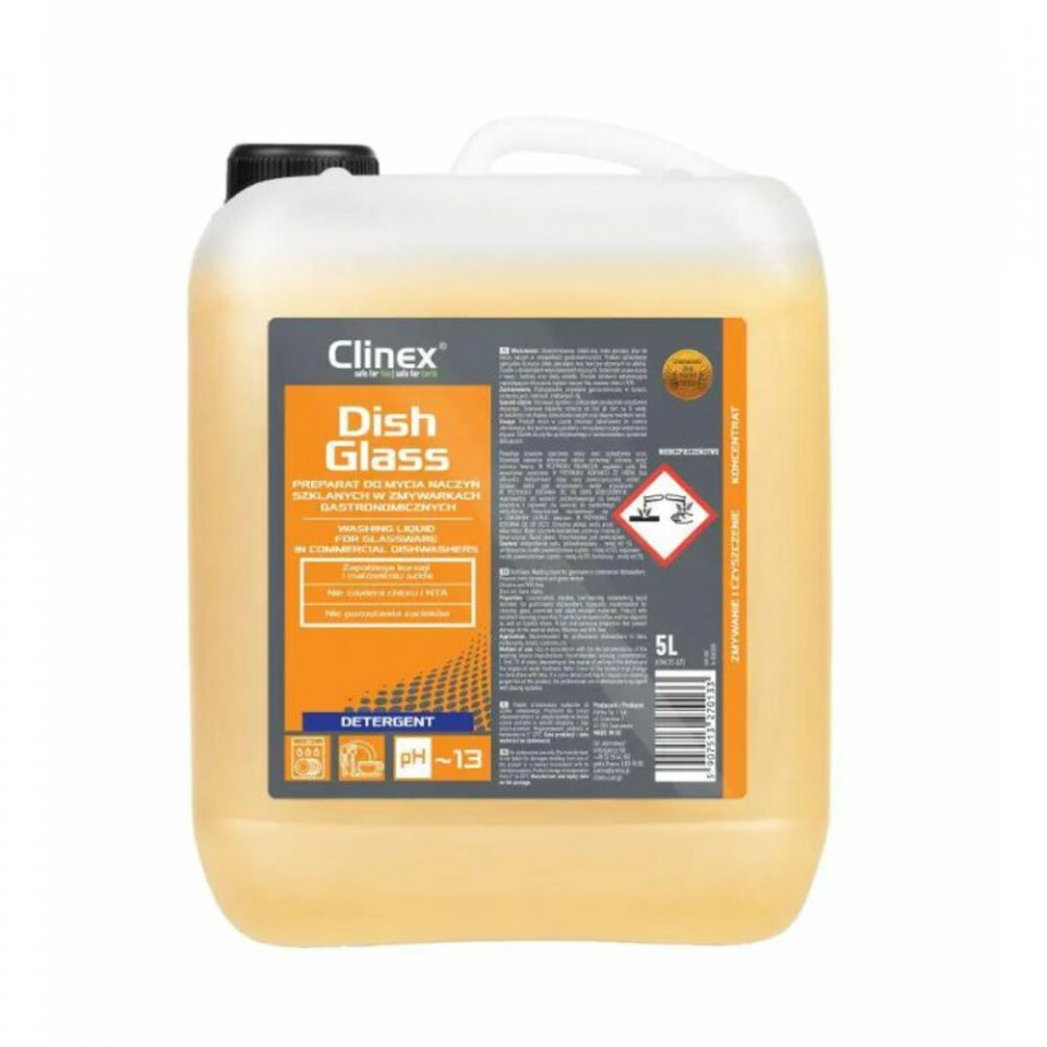 Detergent pentru masini de spalat vase, CLINEX DishGlass, 5 litri