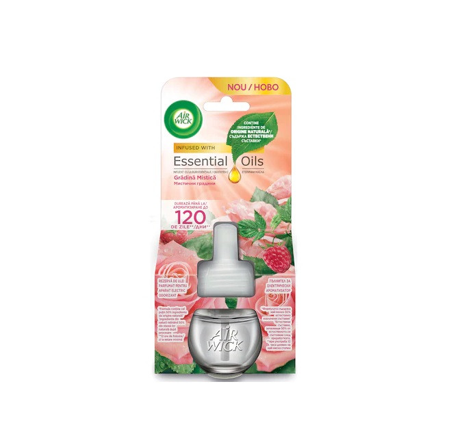 Rezerva odorizant de camera electric Air Wick Mystical Garden, 19 ml