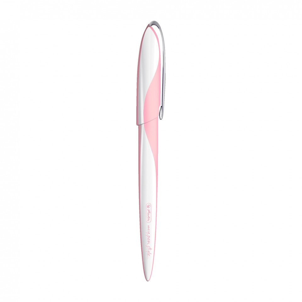 Stilou My.Pen Style Herlitz pentru caligrafie, cu 3 penite, roz, blister - imagine 2